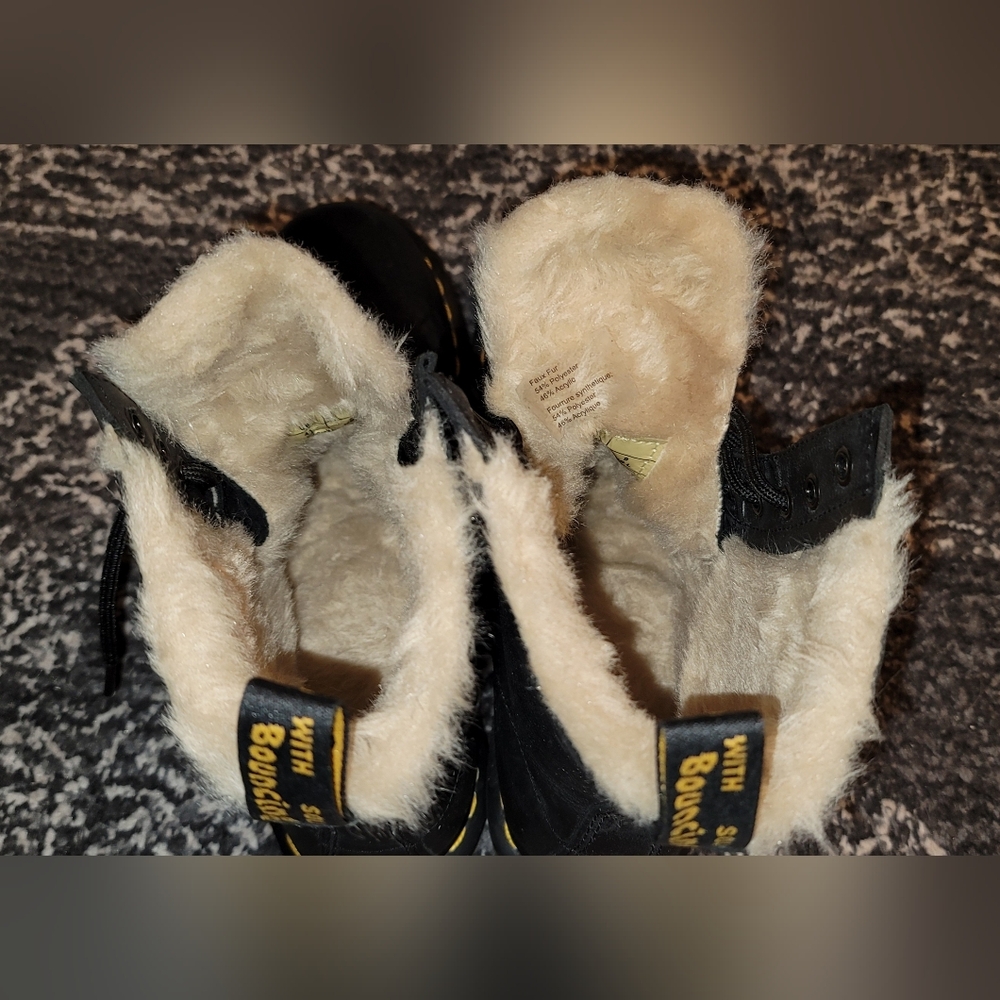 Dr. Martens 1460 Serena Faux-Fur Lined Boots (NWOB) - Picture 6 of 9